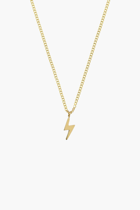 Lightning Mini Necklace Gold
