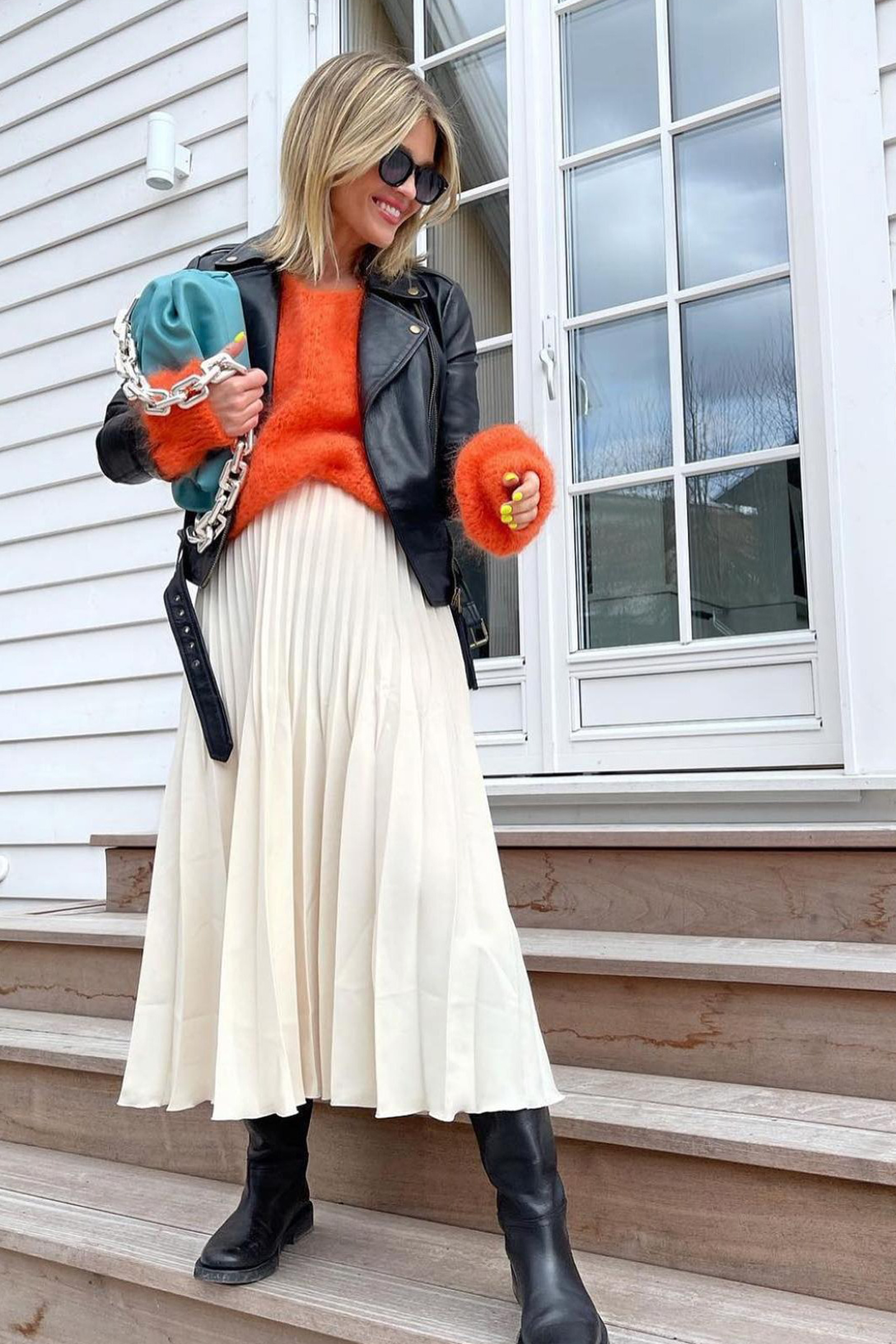 Milana Mohair Knit Oransje - Bilde 2