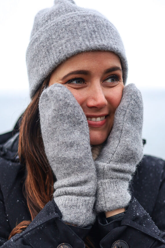 Nor Mitten Grey Melange