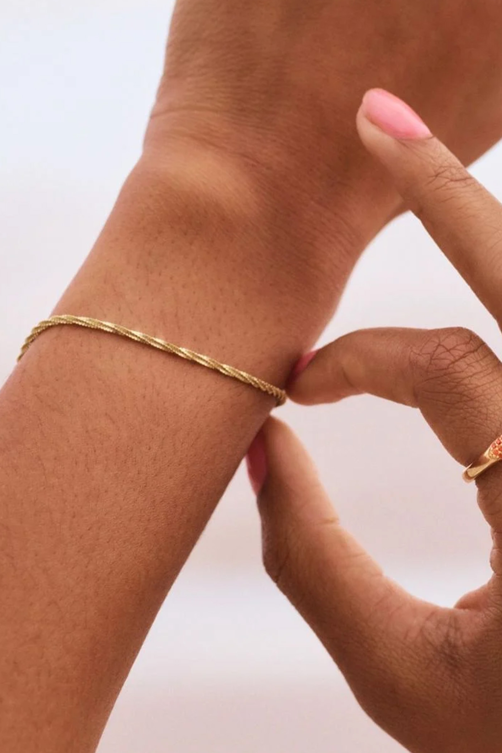Tinsel Thin Bracelet Gold - Bilde 3