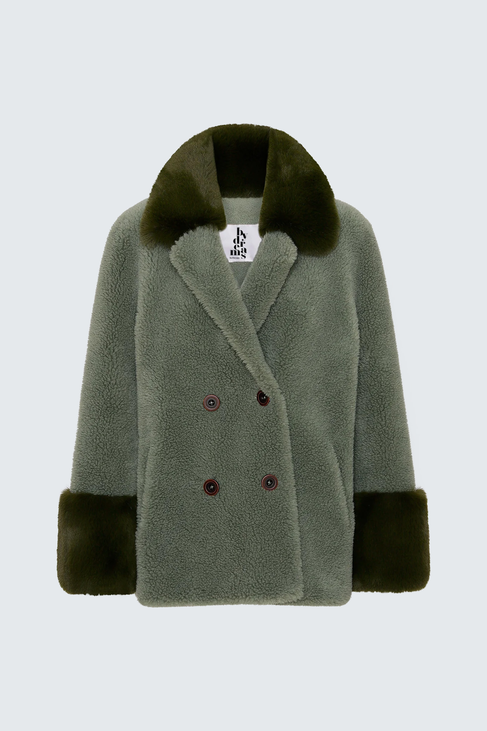Fiona Wool Coat Short Green - Bilde 4