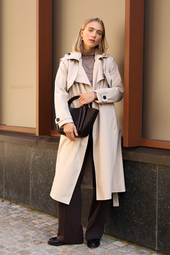 Regndråpe Trench Coat Sand