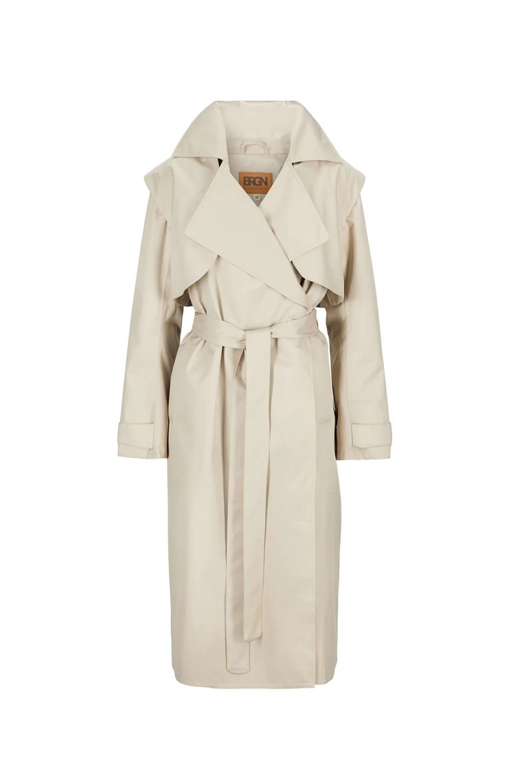Regndråpe Trench Coat New Black main image 0