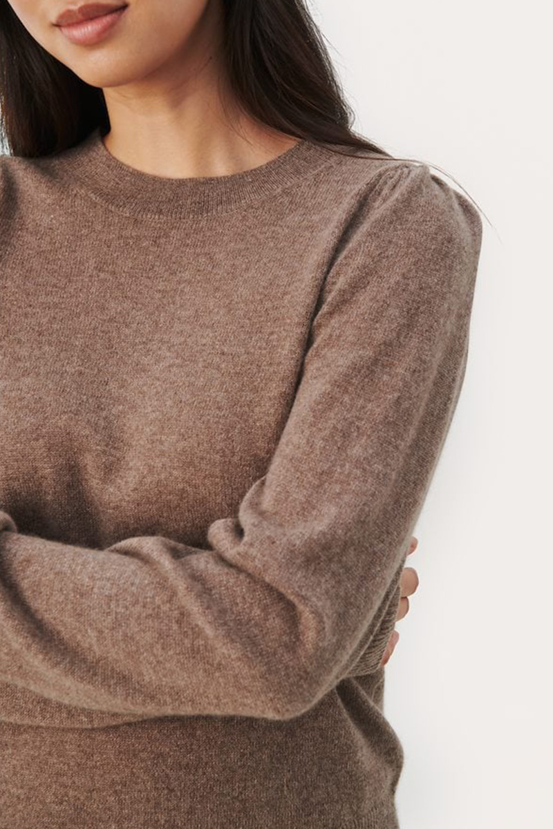 Evina PW Pullover Mink Melange