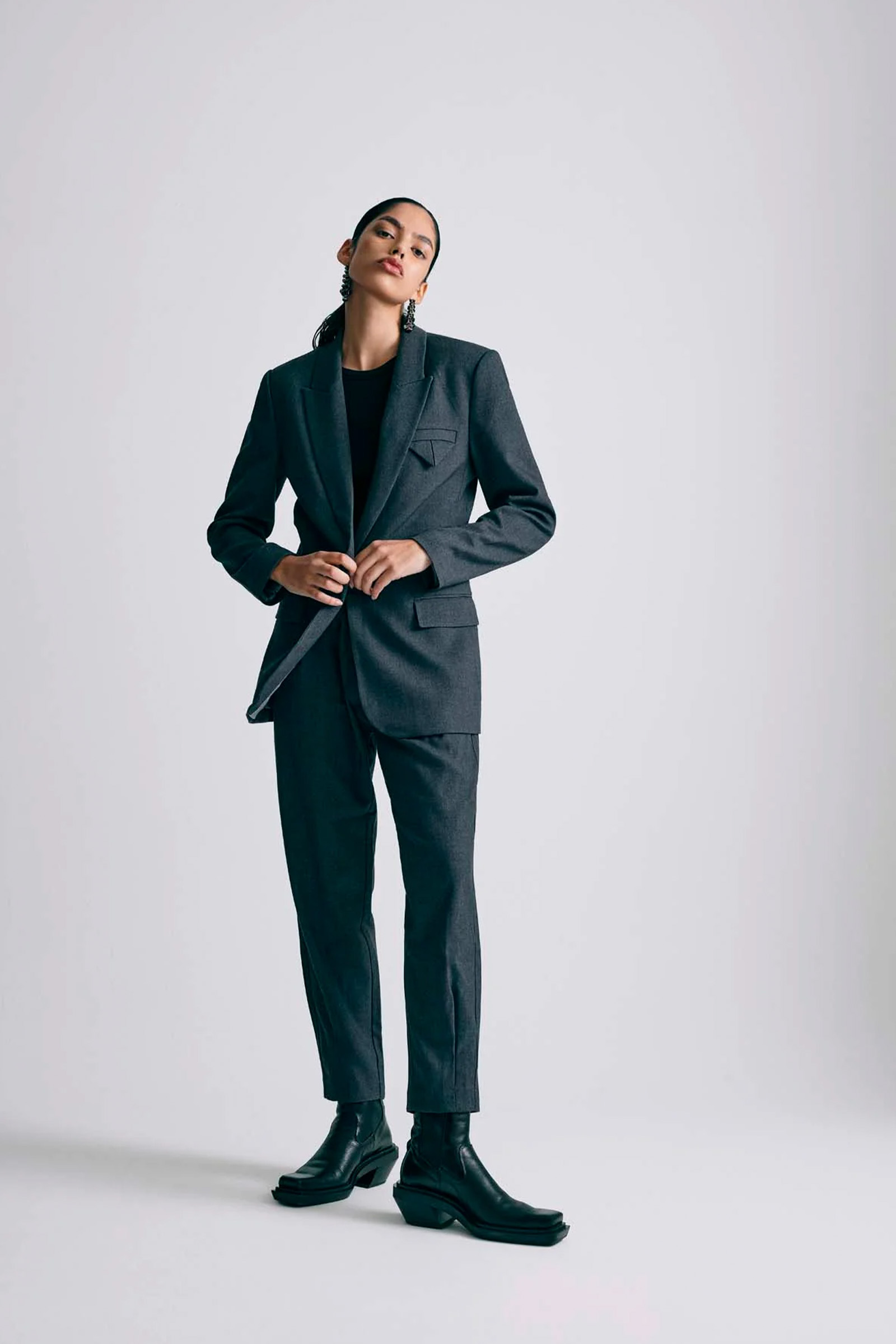 CM Tailor Pant Grey Melange - Bilde 6