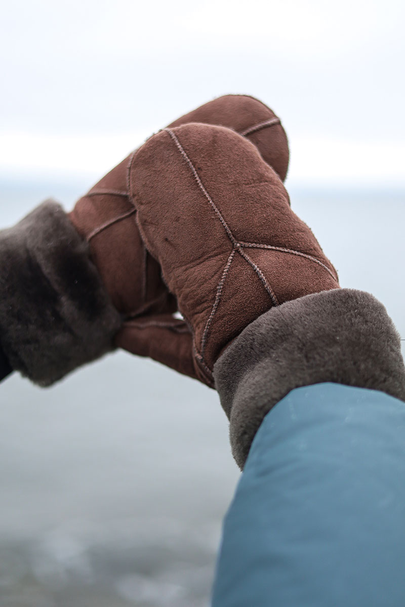 Jasmin Mitten Dark Brown