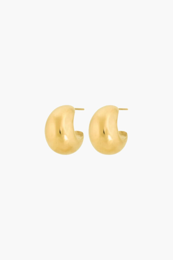 Bold Creoles S Steel Gold