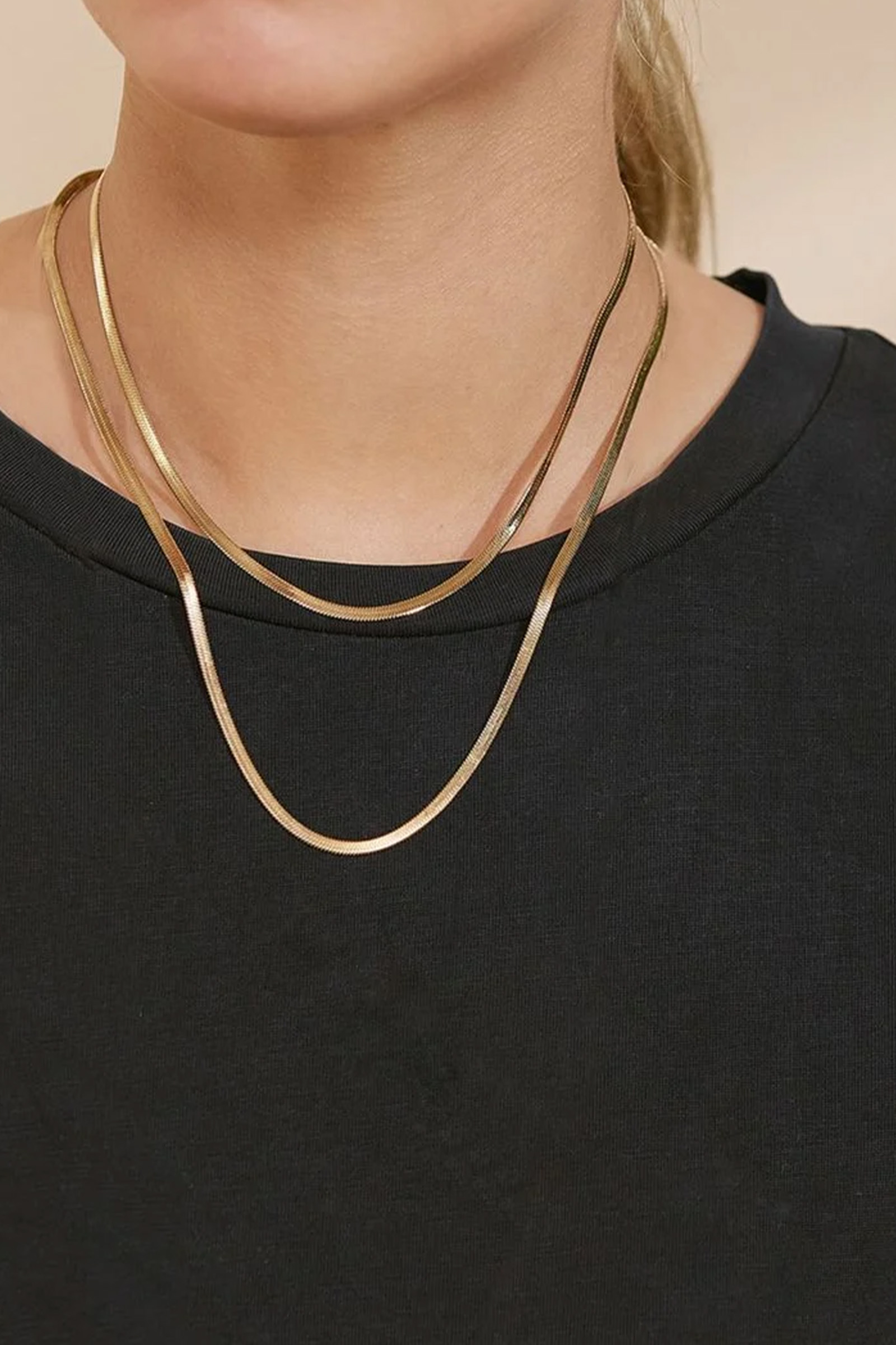 Chain Herringbone 45 Gold - Bilde 2