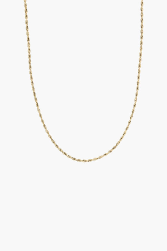 Rope Chain Necklace Gold
