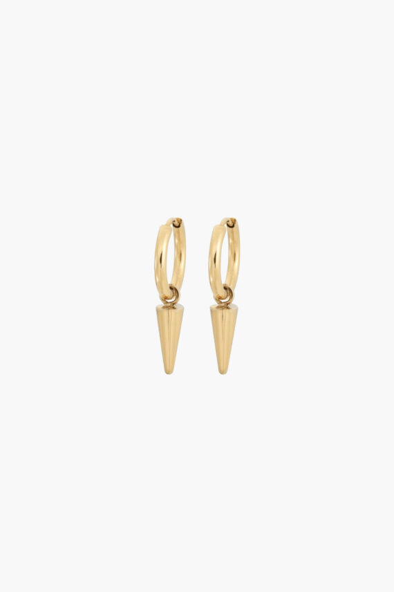 Peak Hoops Mini Gold