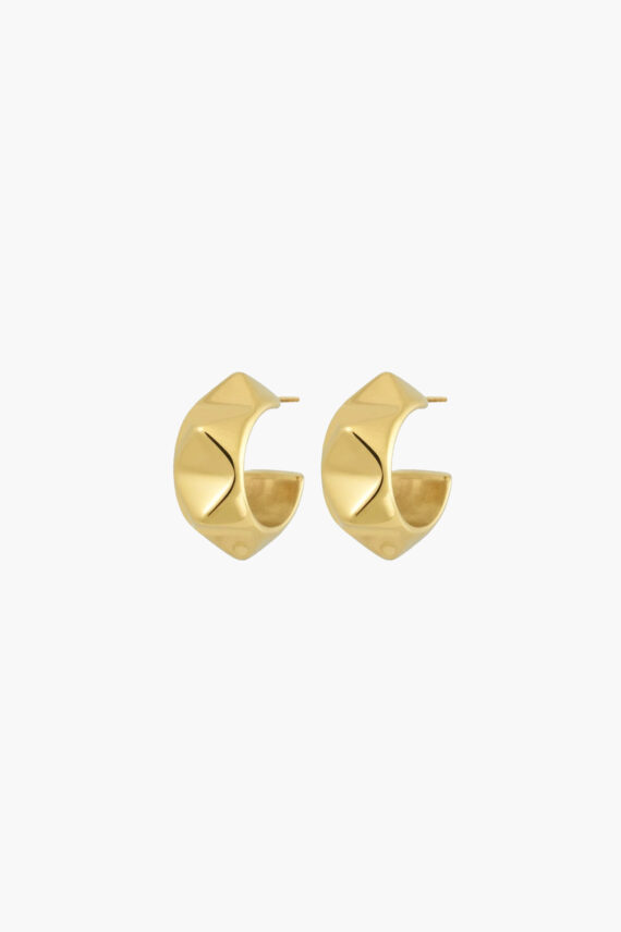Peak Rivet Creoles Gold