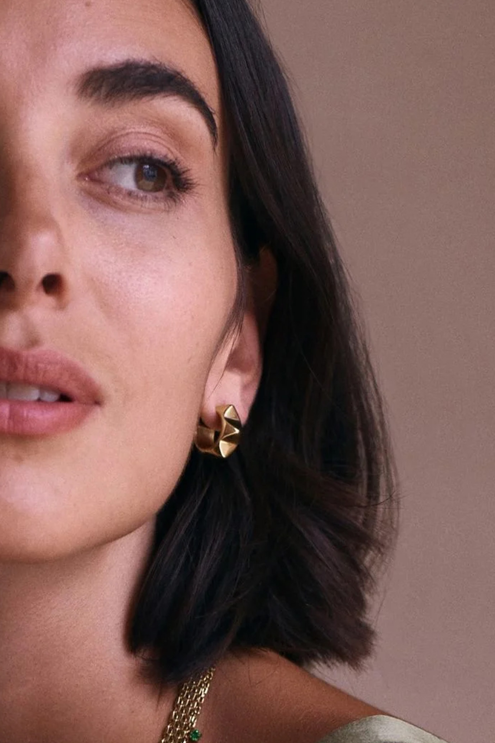 Peak Rivet Creoles Gold - Bilde 2