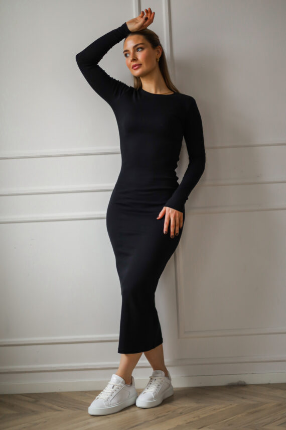 Saalexa Midi Dress 7542 Black