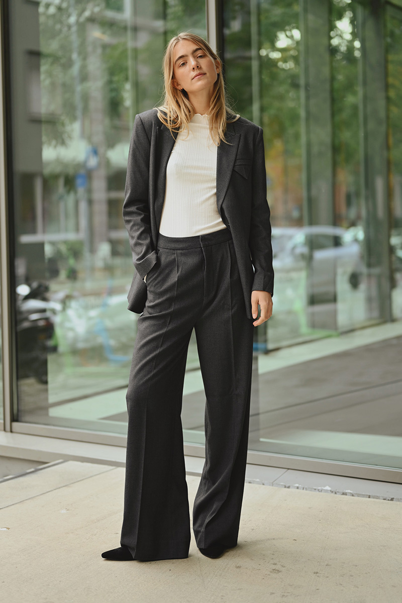 CM Tailor Pants Grey Melange - Bilde 4