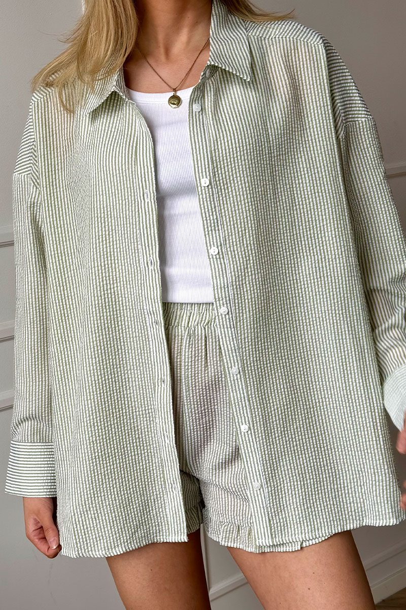 Sonja Shirt White/Green - Bilde 5