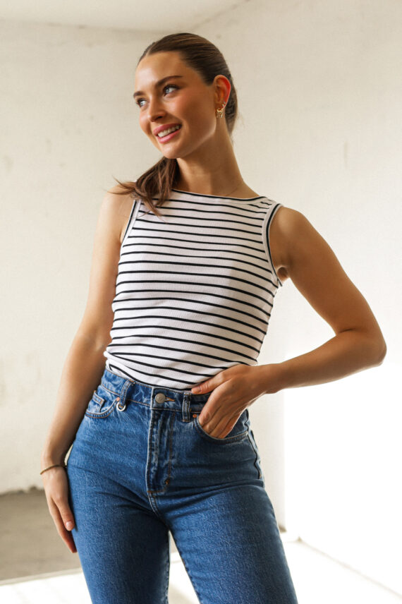 drew reversible stripe top