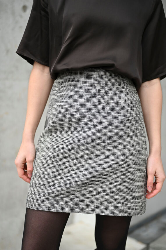inwear zaccai iw skirt black white