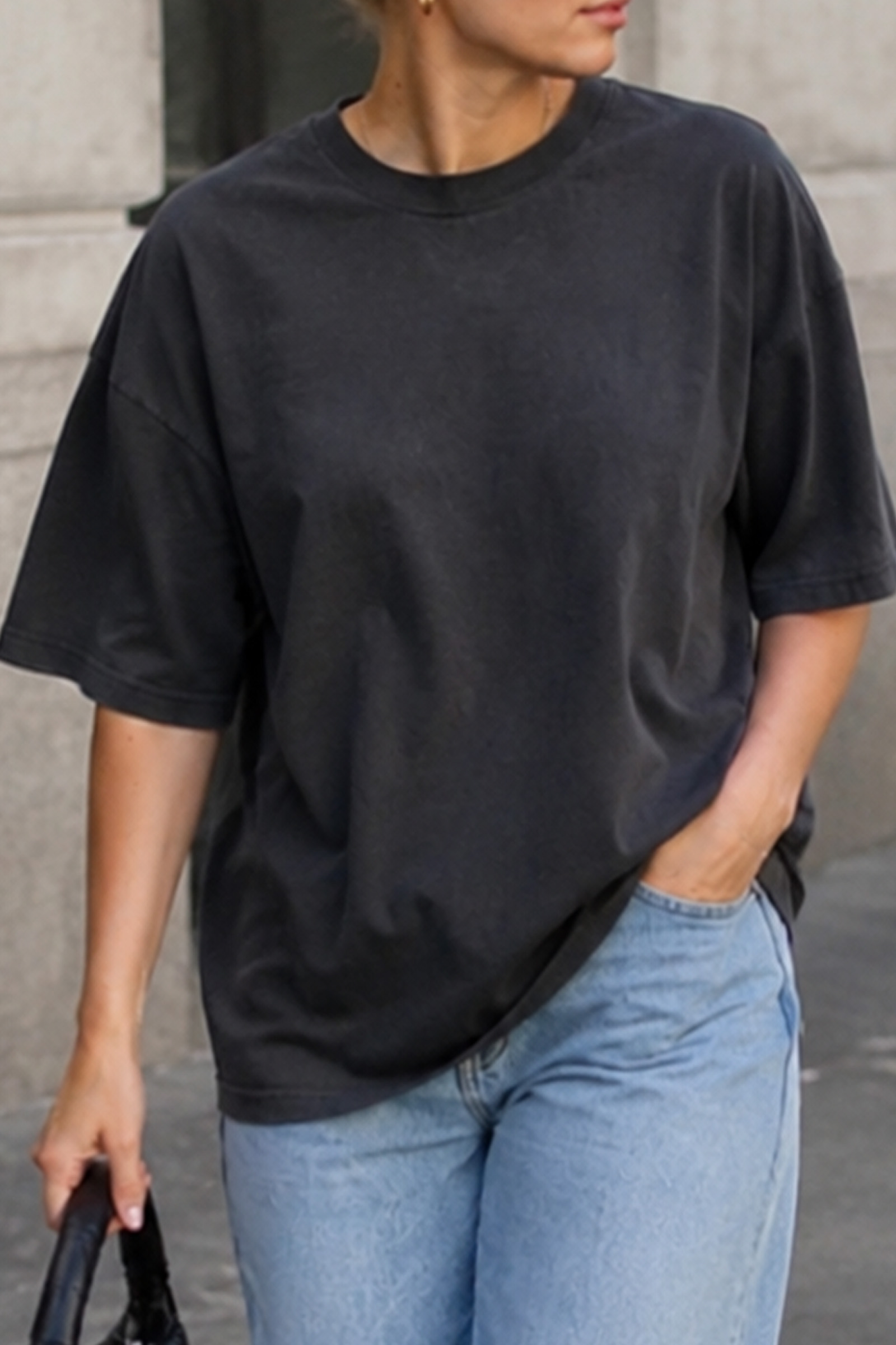 Box Fit T-Shirt Vintage Black