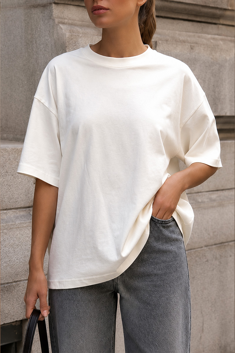 Box Fit T-Shirt Vintage White