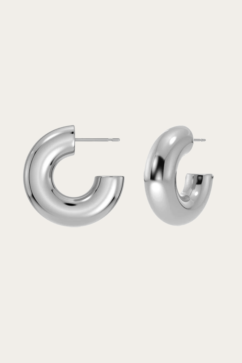 Chunky creoles S Steel - Bilde 3