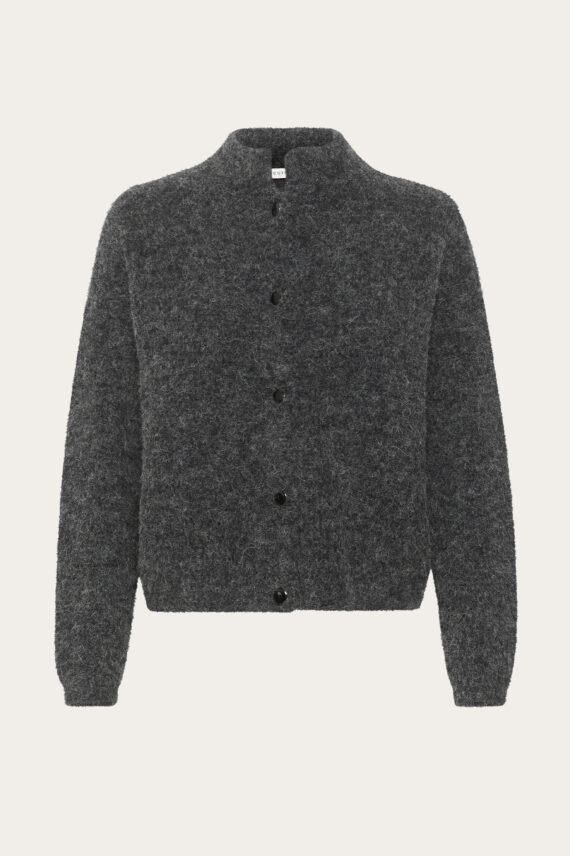 gestus aplha gz cardigan nots charcoal melange