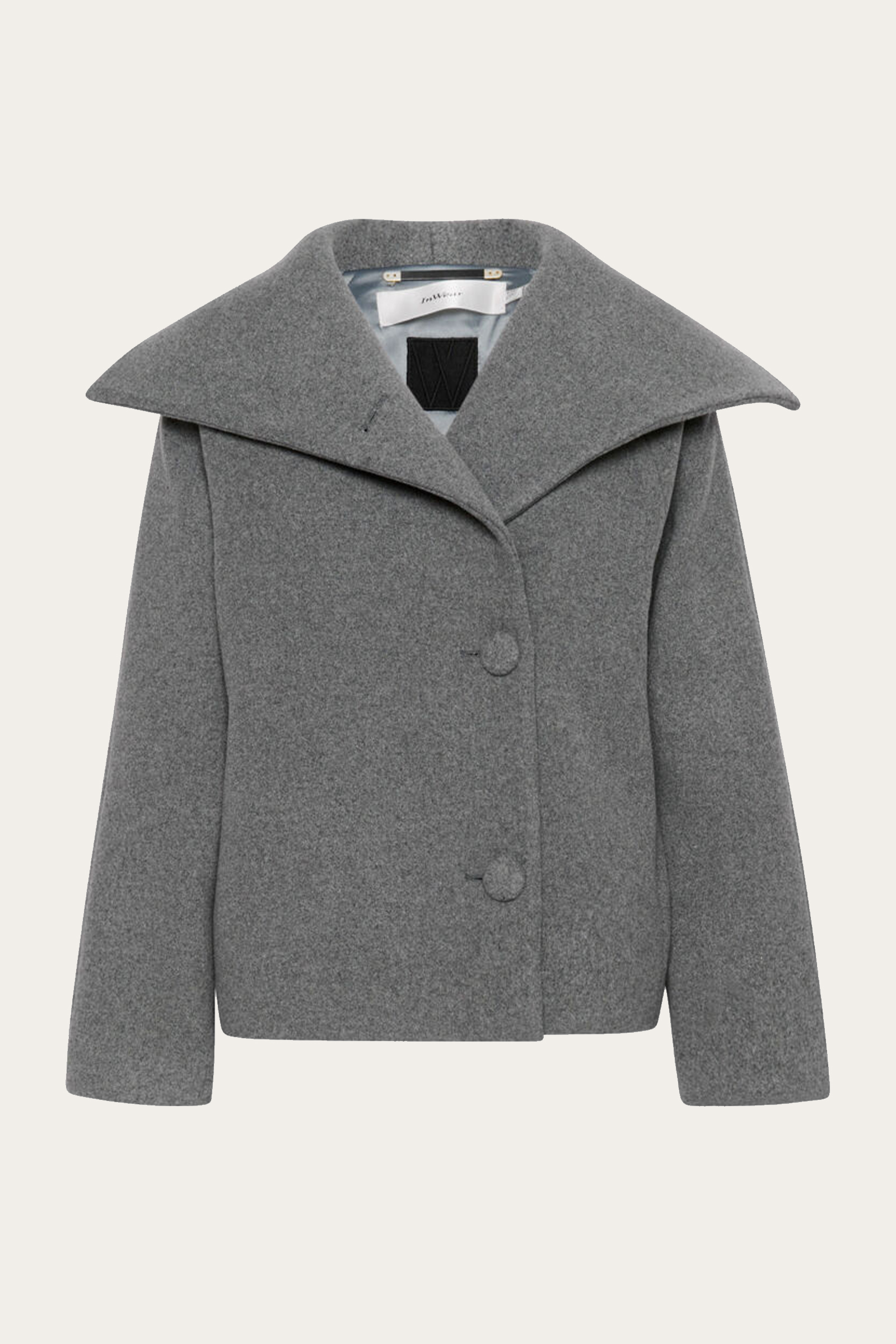 inwear perry iw short coat granite melange