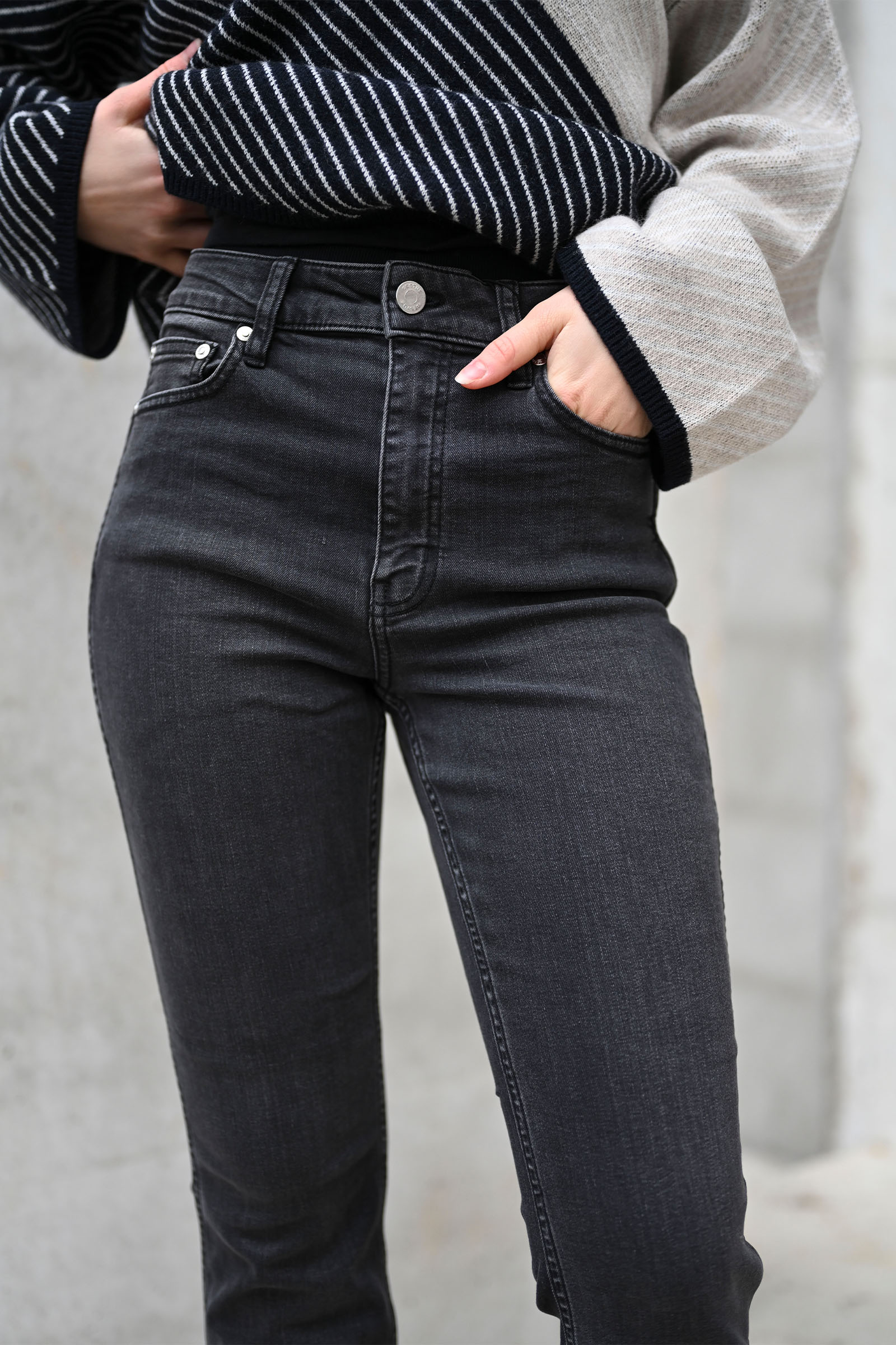 Emilinda GZ 7/8 Flared Jeans Noos Washed Grey - Bilde 3