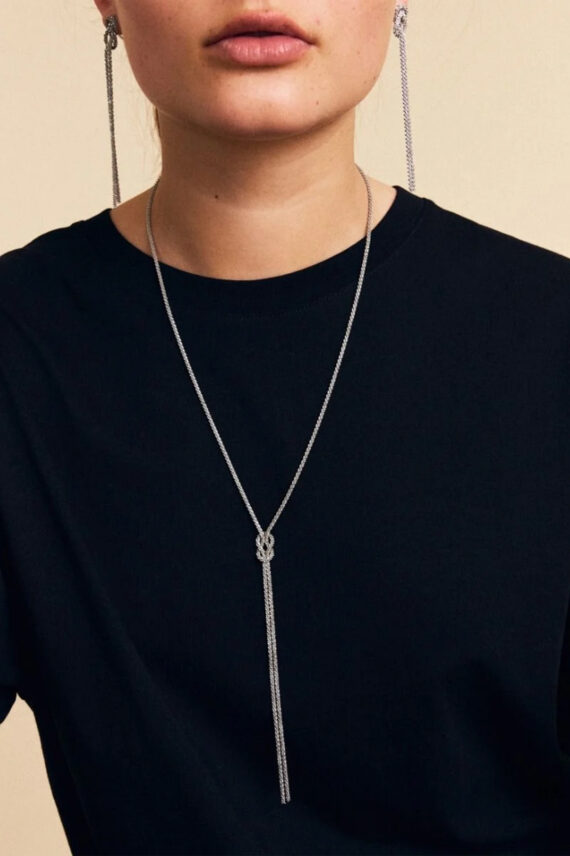 edblad tinsel festive necklace steel silver