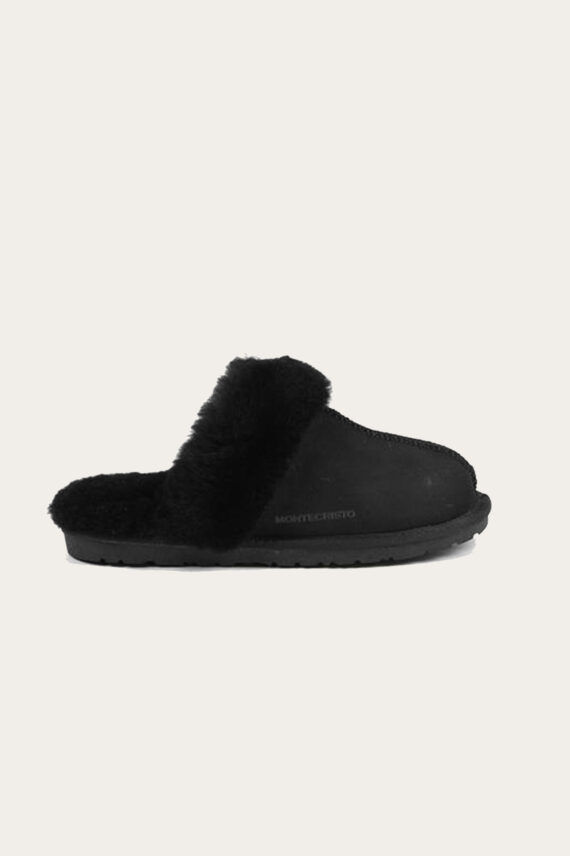 montecristo-ladies-fur-slippers-black