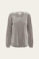 part two madis pw blouse gray flannel