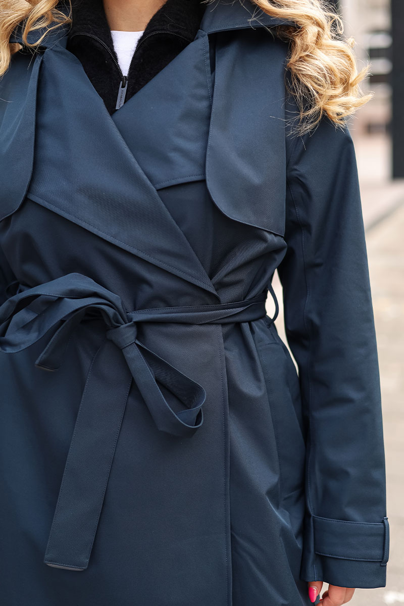 Yr'en Coat Dark Navy - Bilde 4