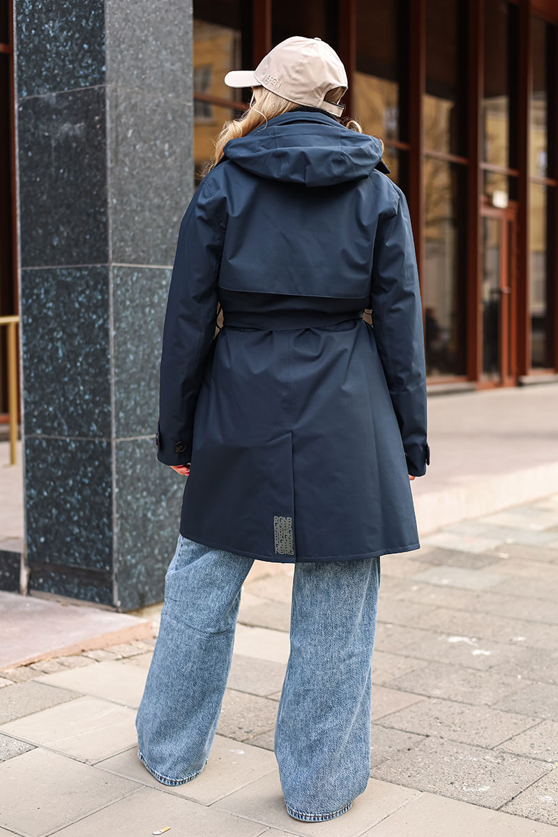 Yr'en Coat Dark Navy - Bilde 5