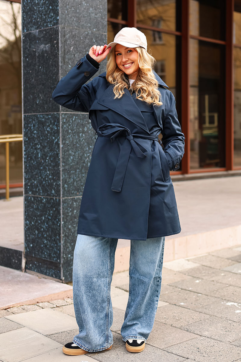 Yr'en Coat Dark Navy - Bilde 2