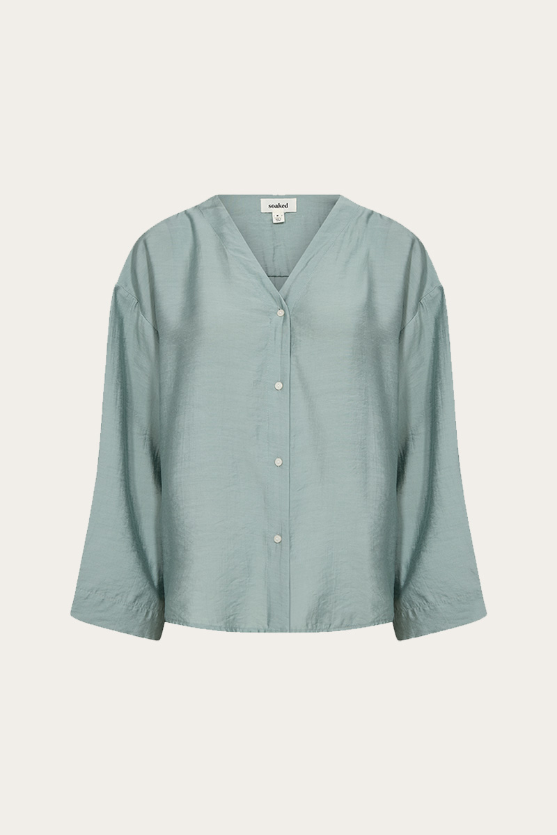 SLLeodora Shirt Blouse Silver Blue - Bilde 3