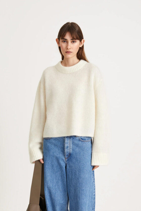stylein-niclas-short-sweater-white