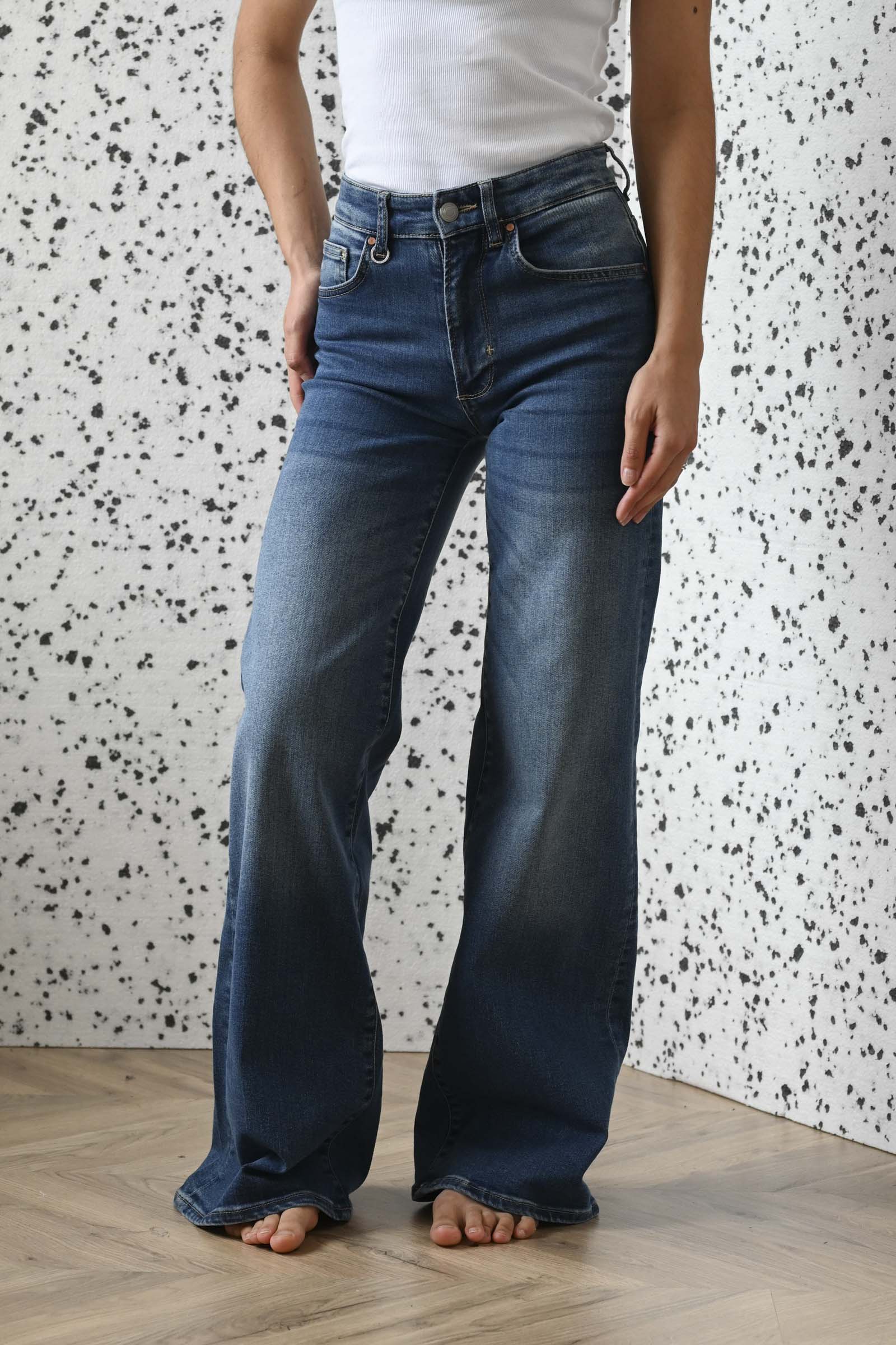 Eva Wide Iris Denim Indigo - Bilde 2