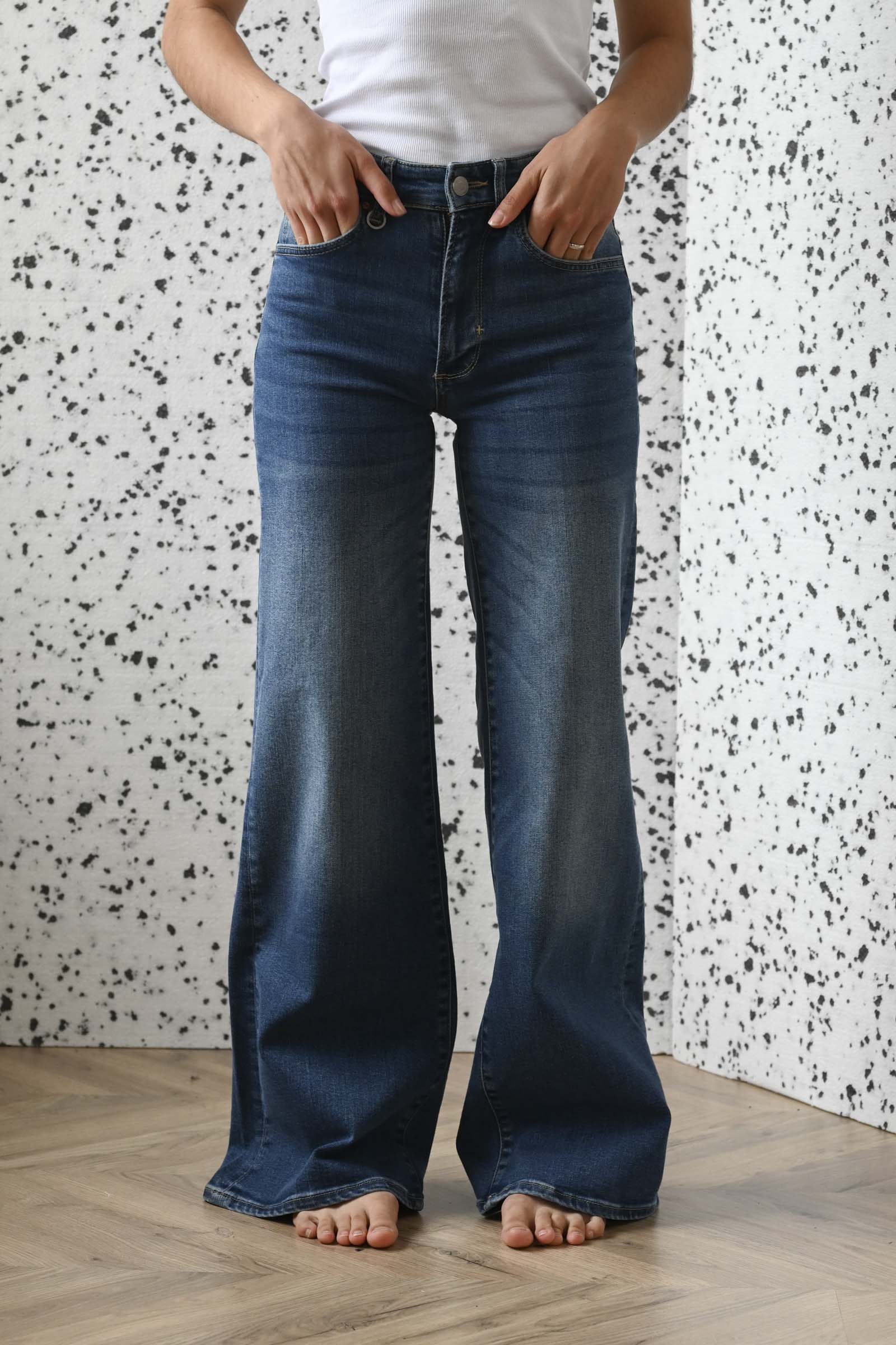 Eva Wide Iris Denim Indigo - Bilde 5