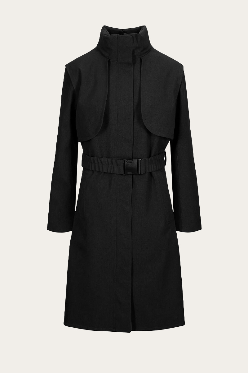 Skyet Coat New Black - Bilde 3