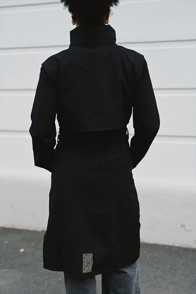 Skyet Coat New Black - Bilde 4