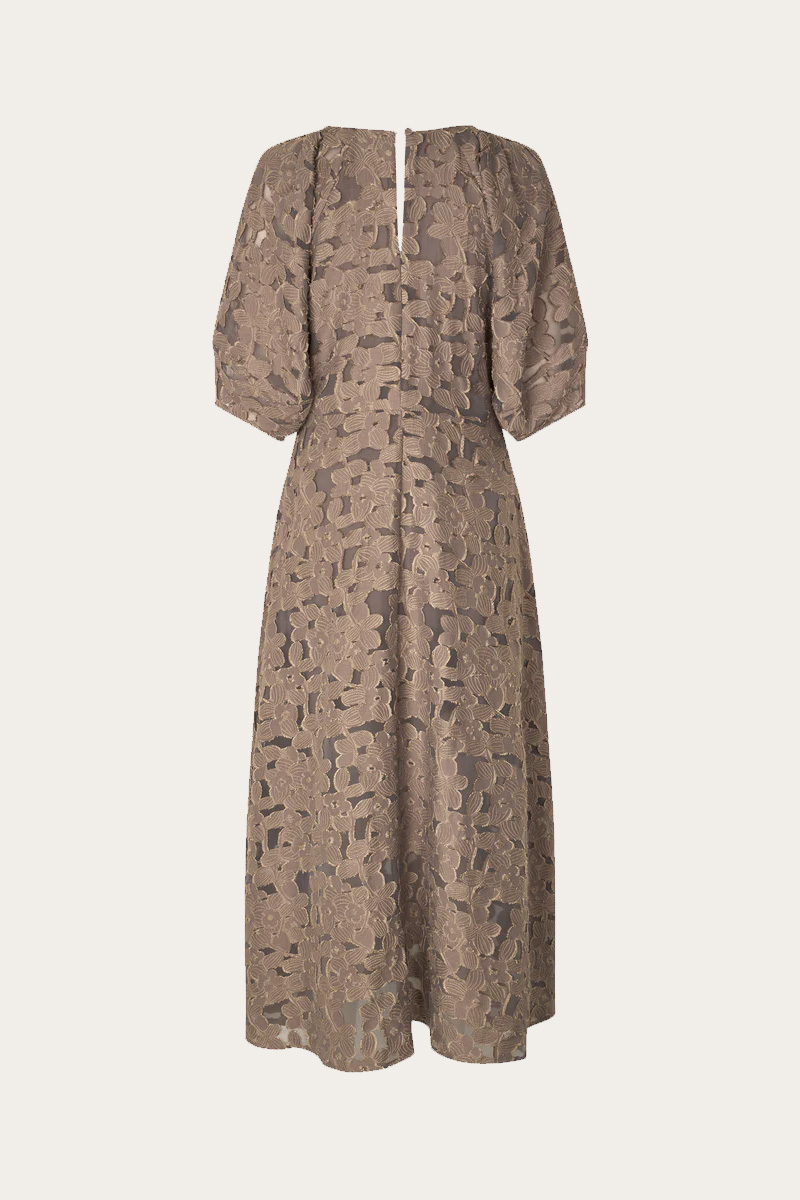 Agatha Fitted Dress Fossil - Bilde 5