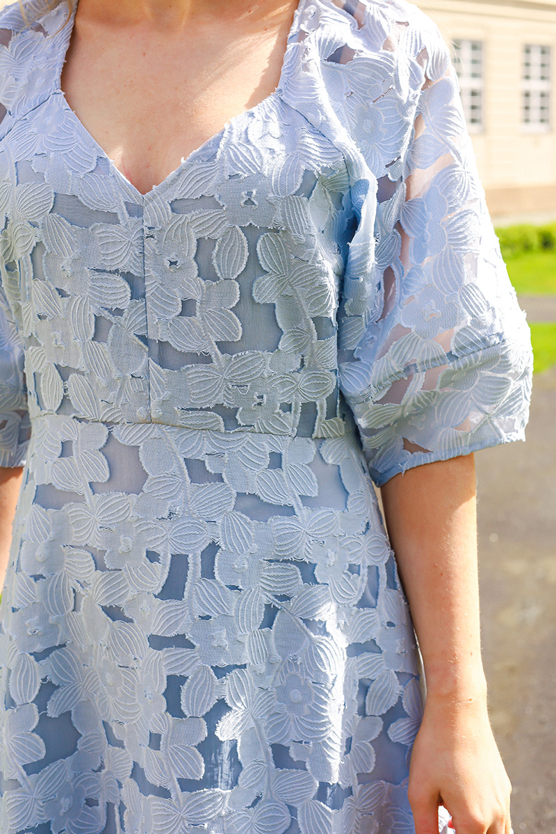 Agatha Fitted Dress Gray Dawn - Bilde 2