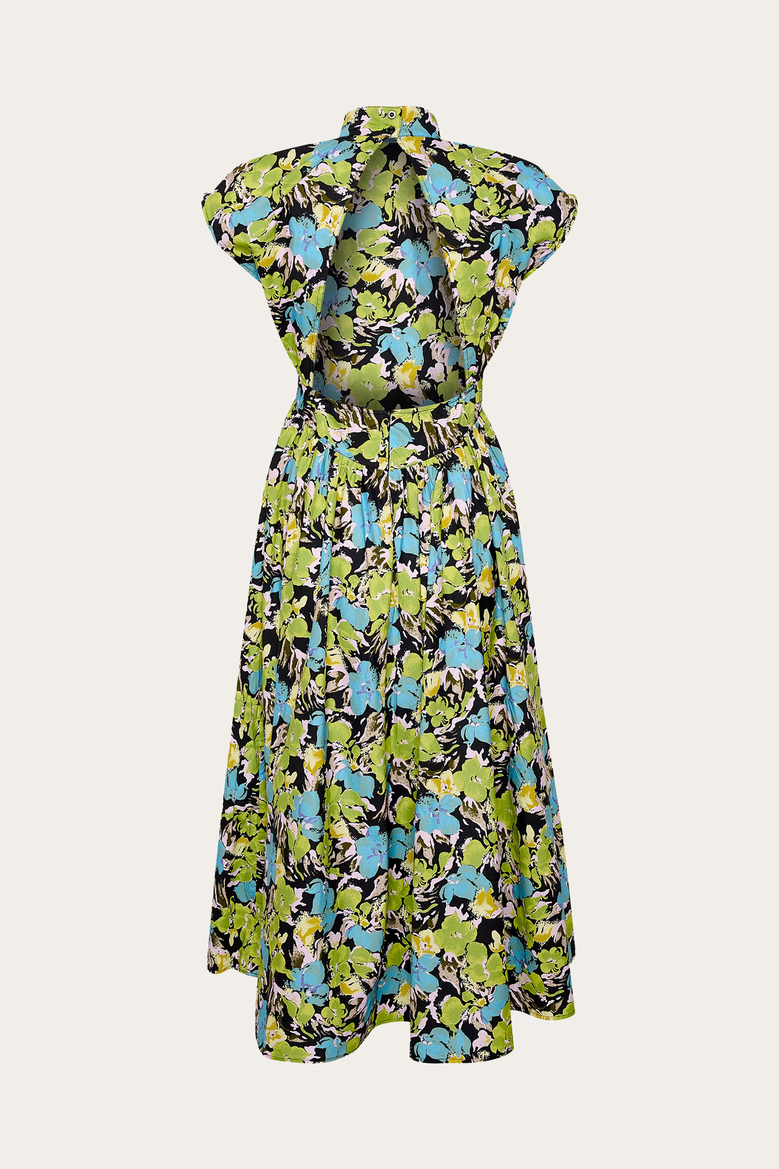 CassiaGZ Midi Dress Blue green multi floral - Bilde 4