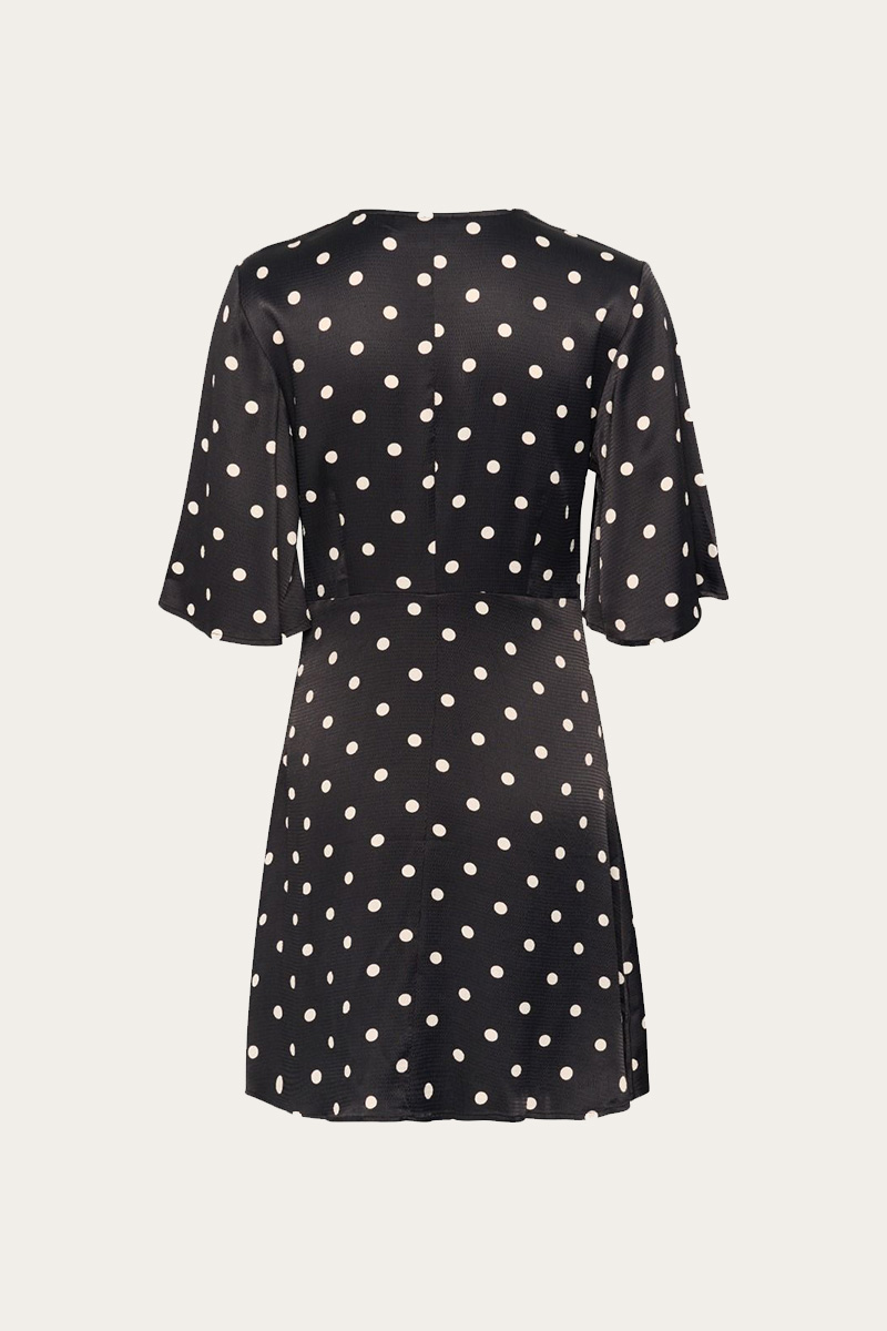 GZDotta SS Dress Black with egret dot - Bilde 5