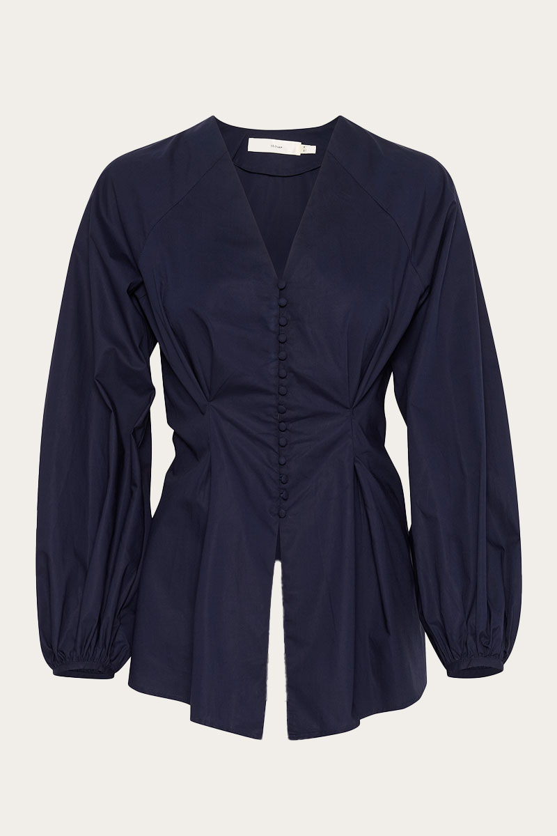 HelveIW Blouse Stormy Navy - Bilde 3