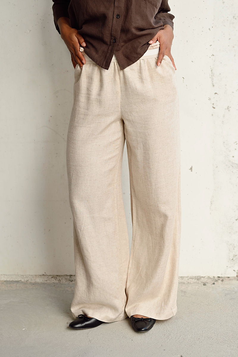 KBVala Pants Natural Melange - Bilde 2