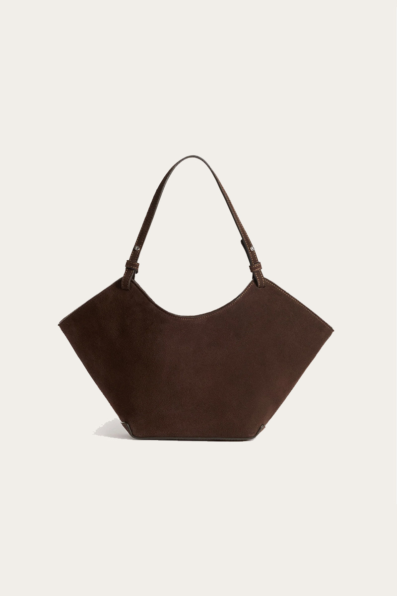 Dilba Mini Tote Bag Suede Chocolate - Bilde 2