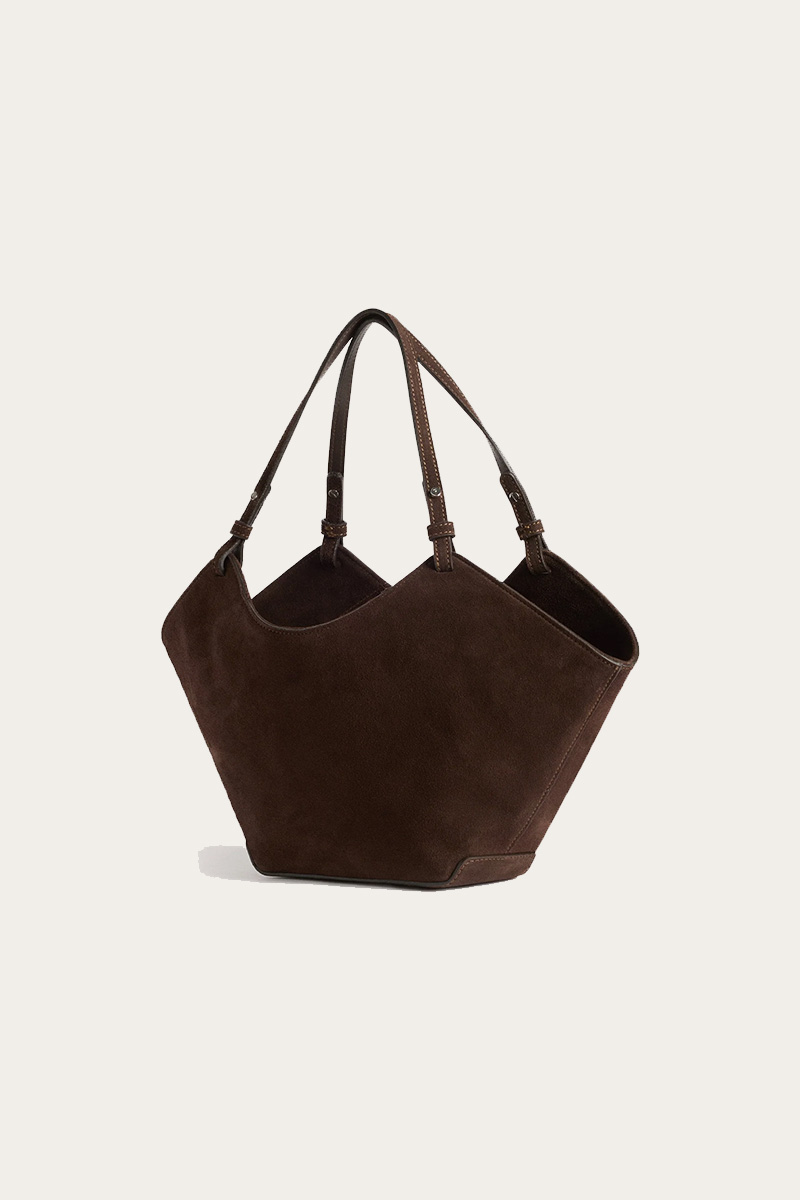 Dilba Mini Tote Bag Suede Chocolate - Bilde 3
