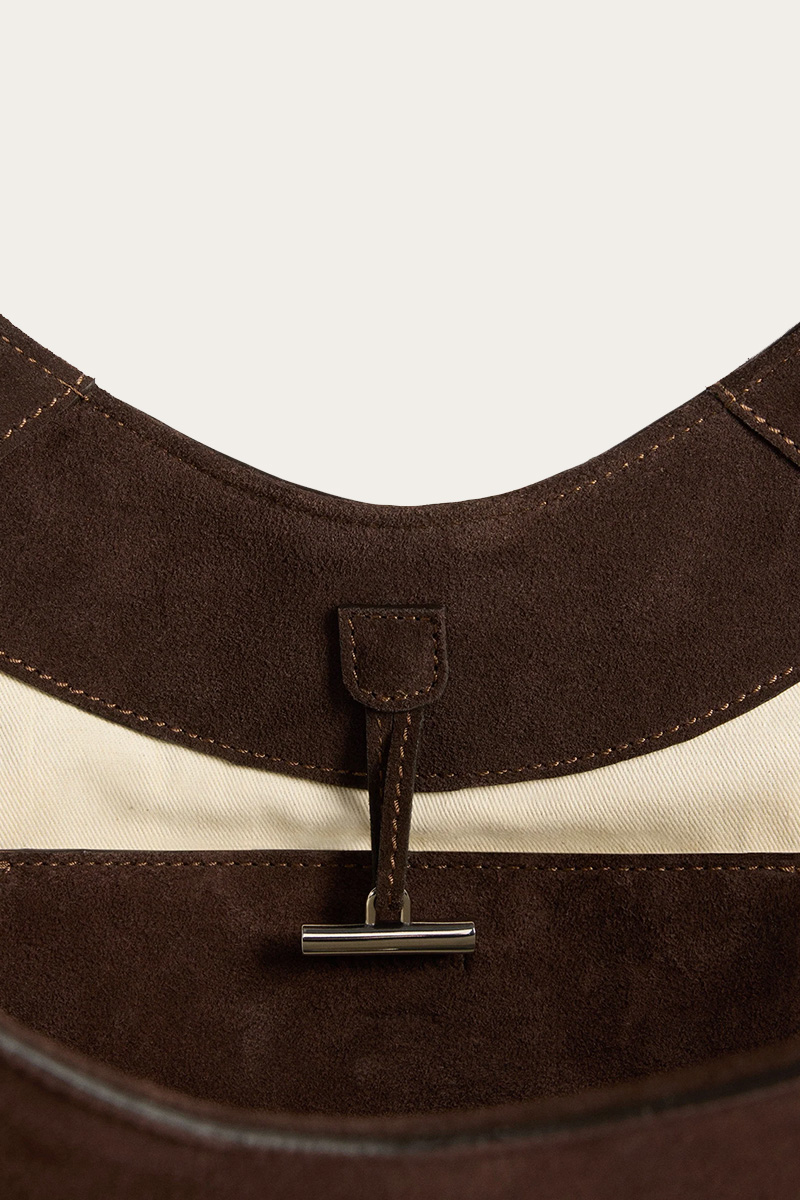 Dilba Mini Tote Bag Suede Chocolate - Bilde 4