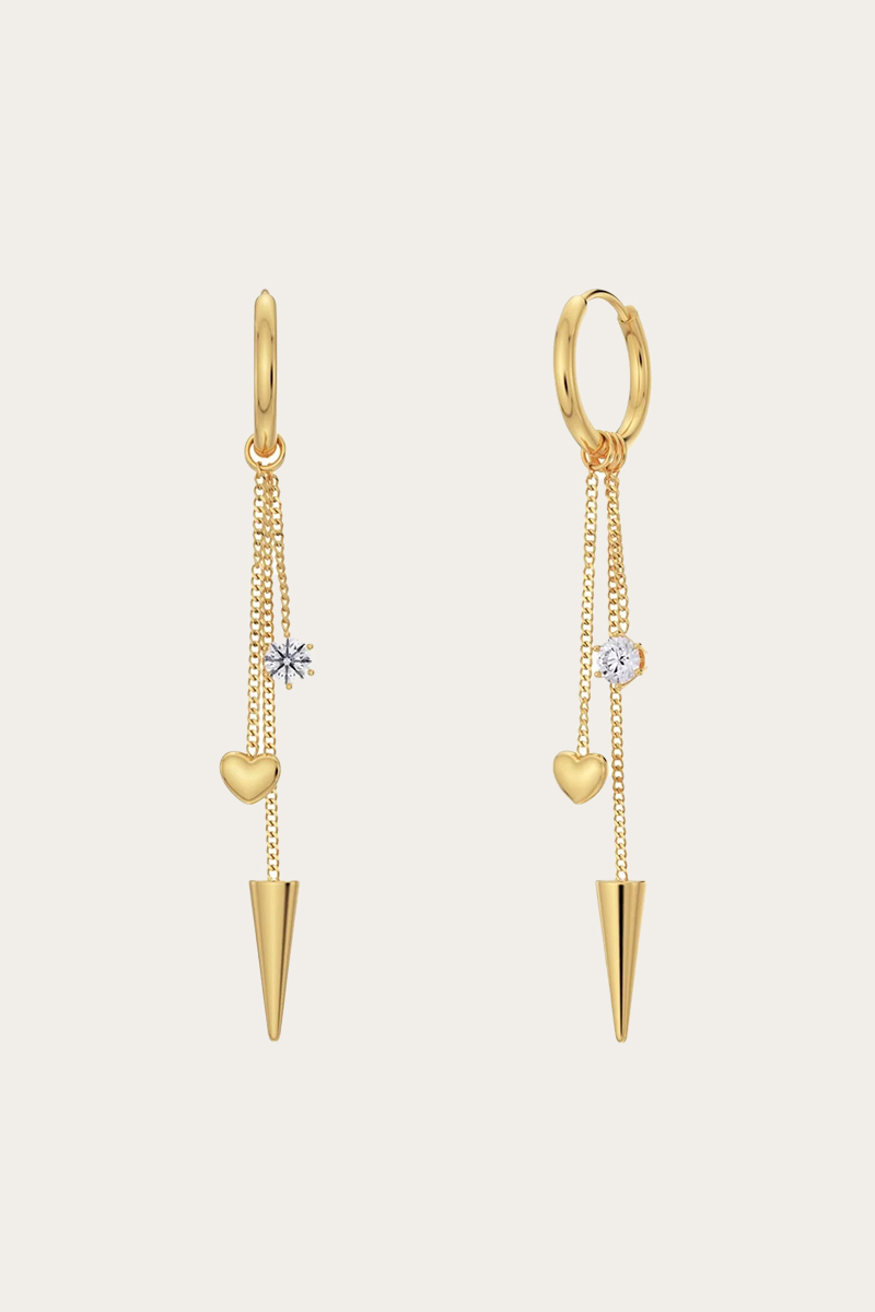 Peak Hoops Multi Heart Gold - Bilde 2