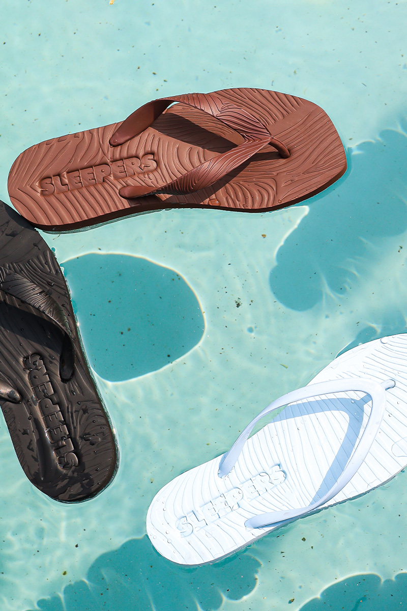 Tapered Platform Brown Flip Flop - Bilde 2